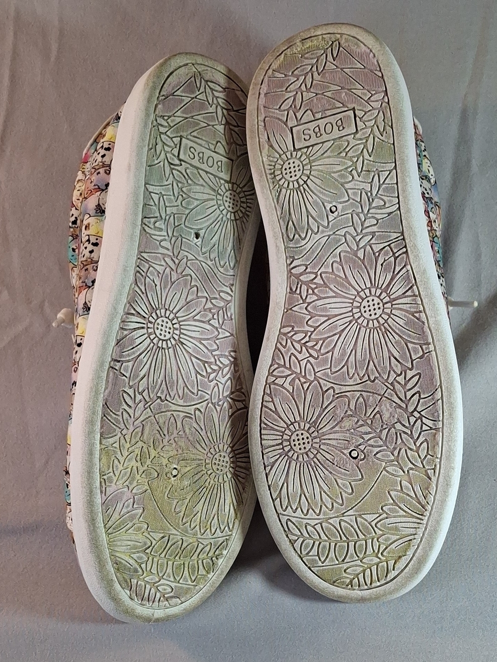 Skechers Women's Pastel Multicolor Dog-Print Sneakers with White Laces - Picture 5 of 7